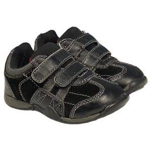 Cherokee Black Leather & Faux Suede Dress Sneakers